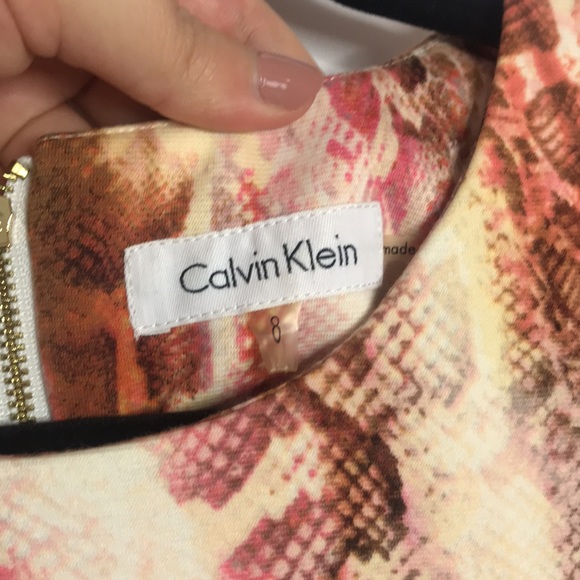 Calvin Klein Snake Print Midi Dress - Picture 6 of 9